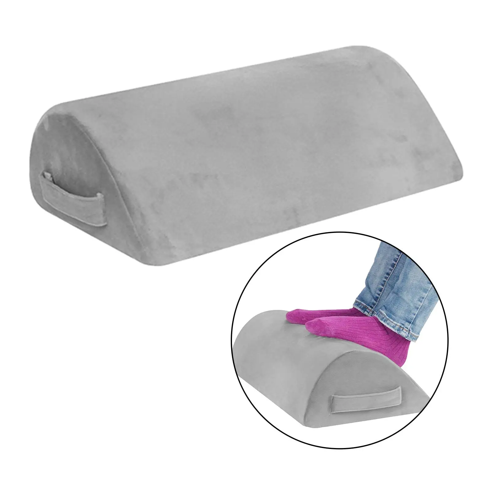 Foot Rest under Desk Washable Cover Non Slip Professional Soft Breathable Foot