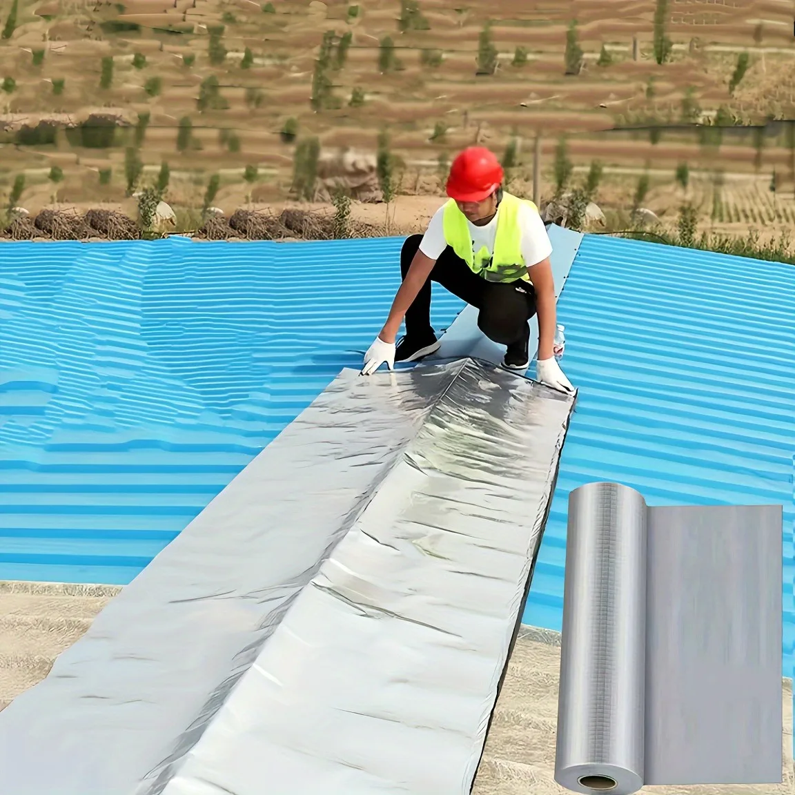 Waterproof Tape for Metal Surfaces and Roofs - Leak Proof and Rust Proof Adhesive,  for Insulation and Temperature Control