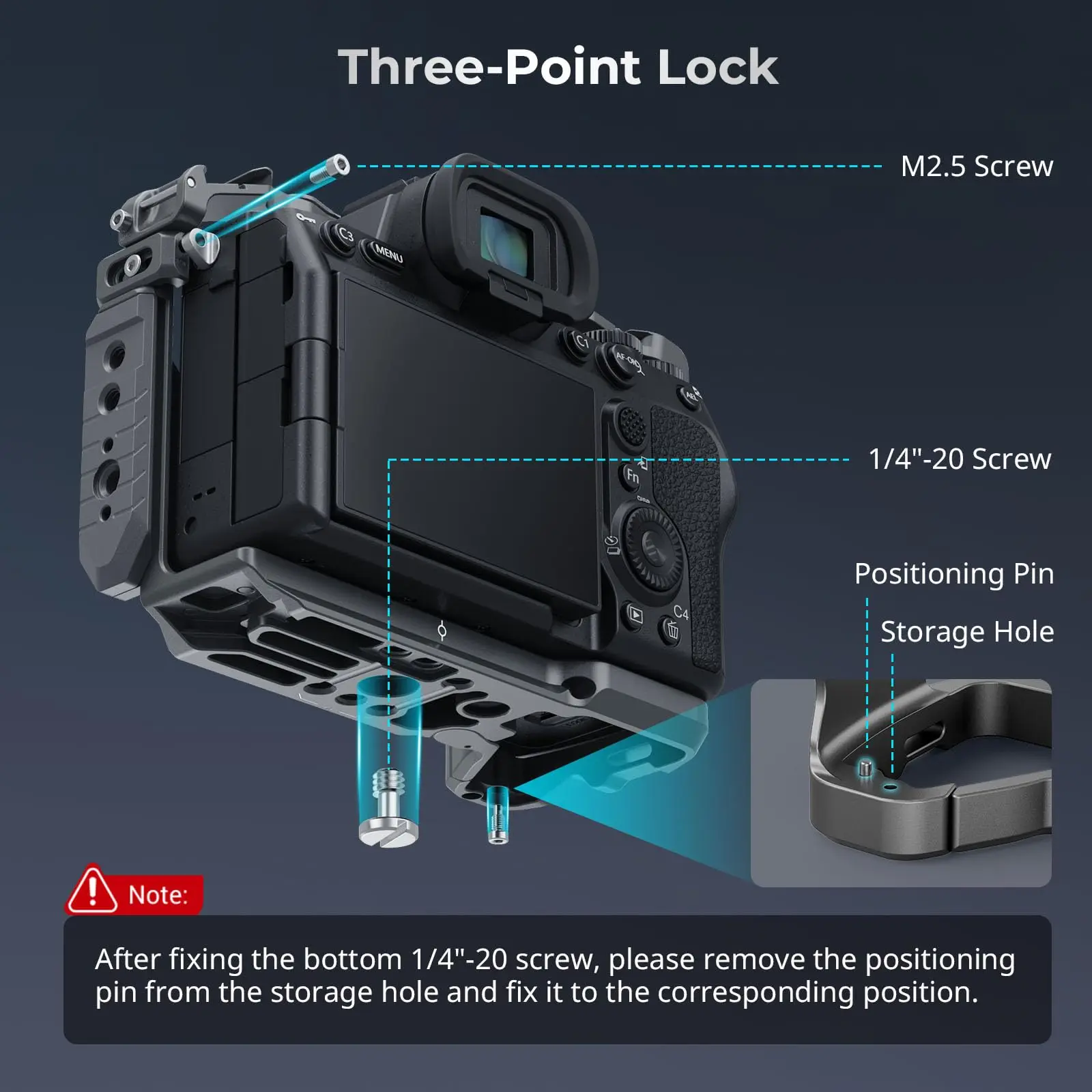 SmallRig HawkLock Quick Release Cage for Sony Alpha 7R V / Alpha 7 IV / Alpha 7S III / Alpha 1 / Alpha 7R IV 4481