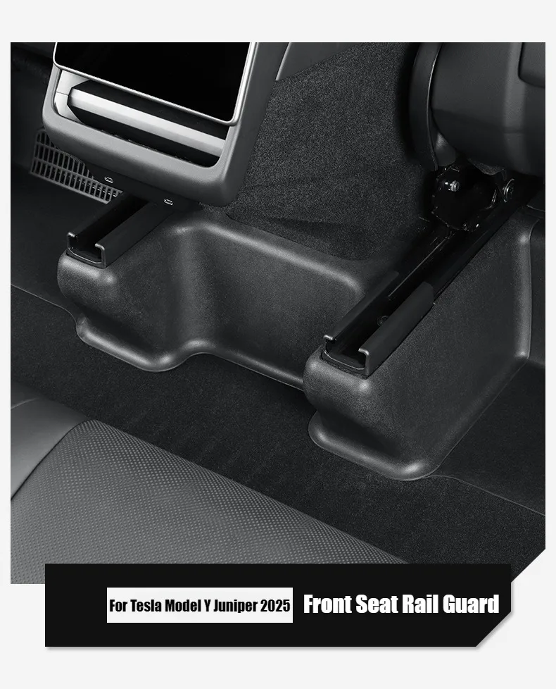 مقعد الشريحة السكك الحديدية وسادة غطاء ل تسلا نموذج Y إطلاق 2025 العرعر سيارة مقعد السفلي الزاوية المضادة للأوساخ وسادة واقية اكسسوارات السيارات