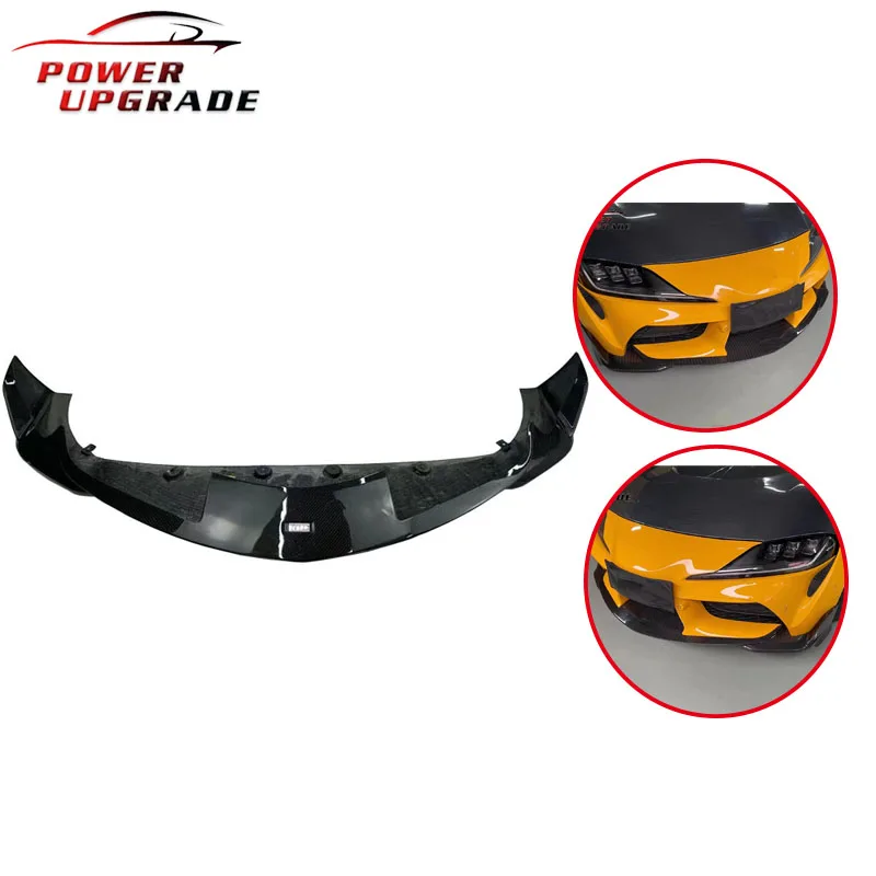 

Tom Style Front Lip Carbon Fiber Bumper Chin Spoiler Splitters For Toyota Supra A90 A91 Tuning