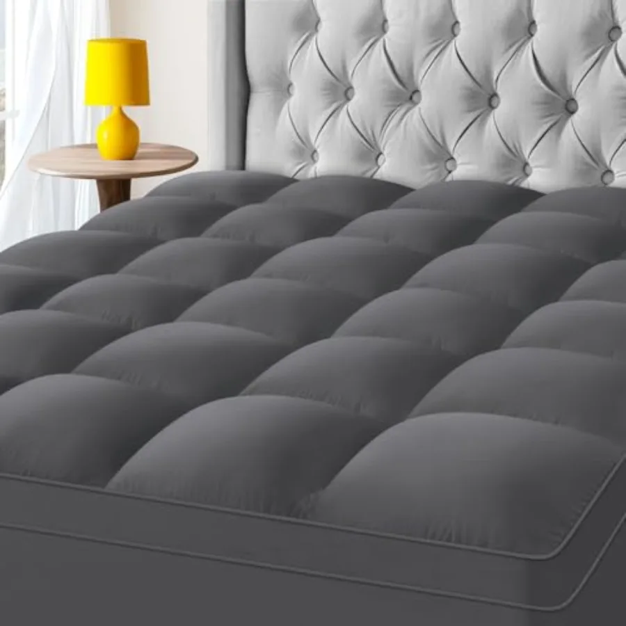 

Mattress Topper Extra Thick Mattress Pad Cover for Deep Sleep 3D+7D Snow Down Alternative Fill Overfilled Plush Pillow Top Matt