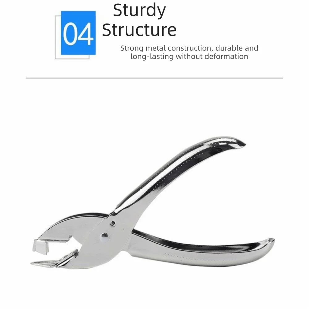 Energy Saving Hand-held Staple Remover Portable Mini Nail Puller Metal Plier Style Punch Pliers Office Use