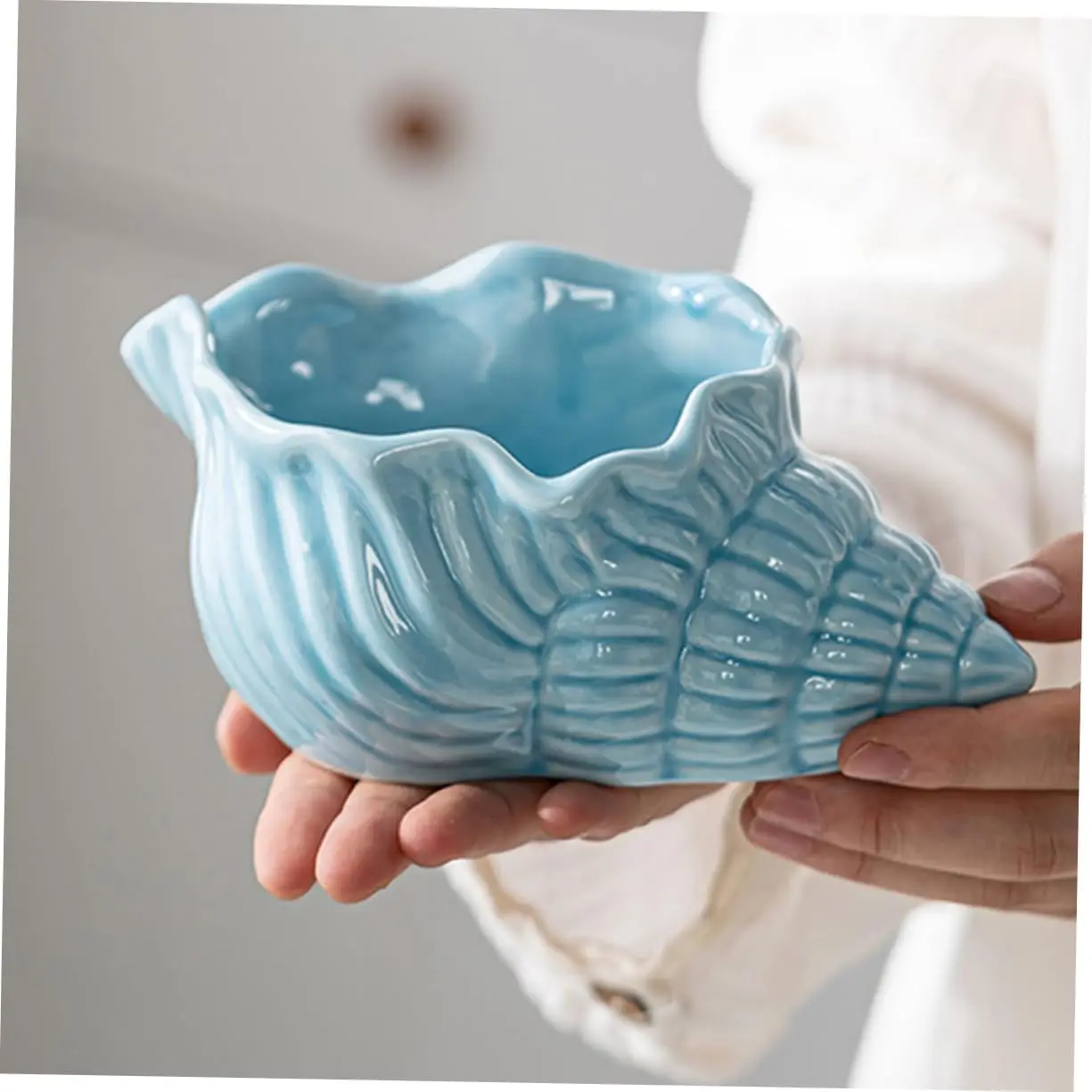 

Ashtray Large Surface Reusable Ash Container for Home Office Desktop Decor Nautical Style Unique Artistic Ashtray