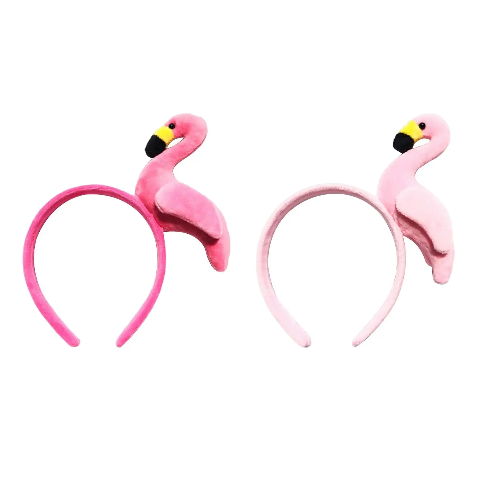 Funny Flamingo Headband Costume Animal Headdress Kids Adults Photo Props Headpiece for Role Play Birthday Party Halloween Decor