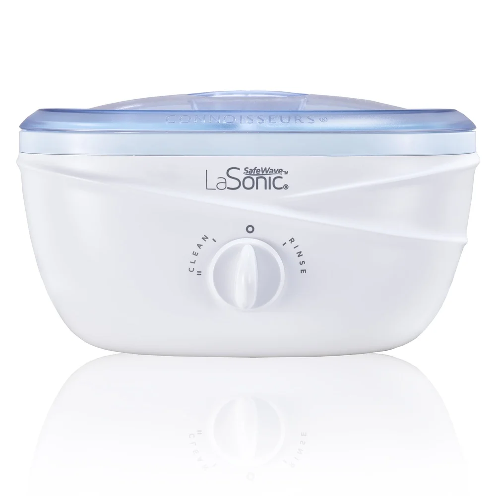 Professional Sonic Jewelry Cleaner Machine Dual Tanks Efficient Cleaning Gold Platinum Diamonds Gemstones Easy View Lid