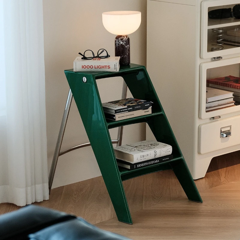 Nordic household ladder Indoor multi-functional three-step herringbone ladder Folding design escalón plegable kitchen furniture
