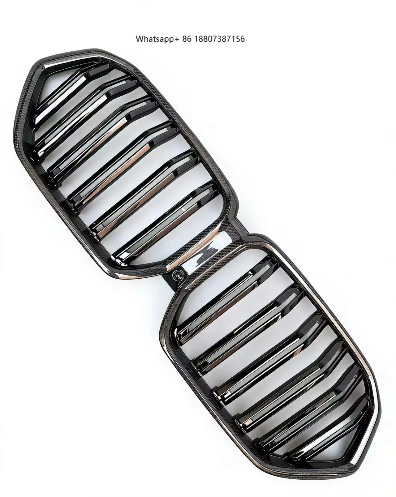

For 19-22 forBMW X6 G06 Early X6M F96 Parallel Bars Carbon Fiber Grille