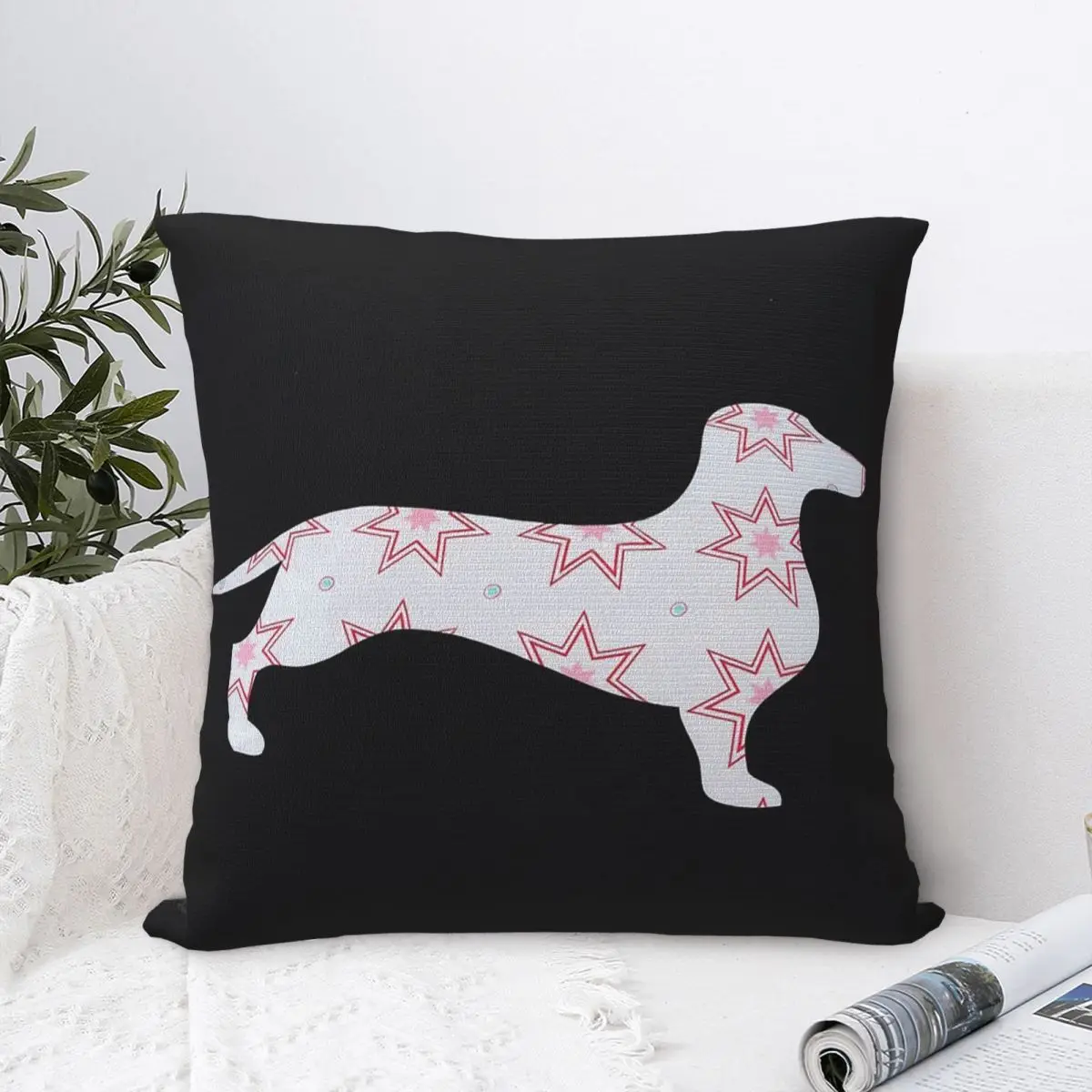 Dachshund Dog Lover Pillow Cases Wiener Sausage Doxie Cushion Cover Creative Decorative Pillowcase for Seat 18