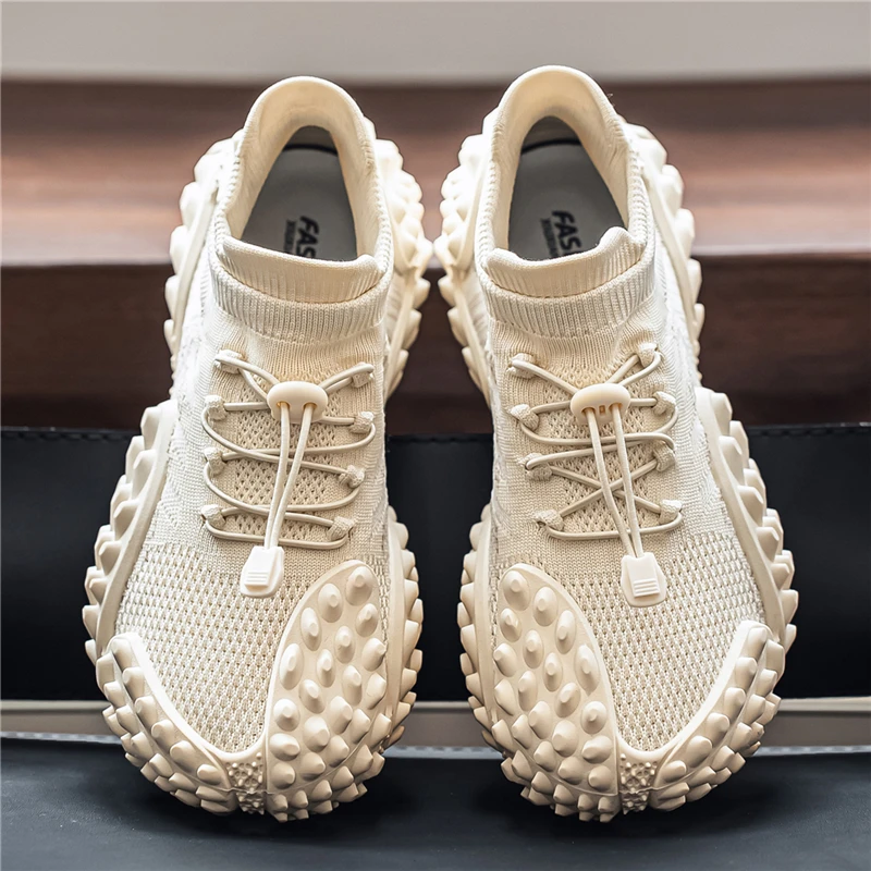 Casual Unisex Sock-Style Shoes Lightweight Breathable Fashionable Solid Color Sporty Mesh Upper EVA Outsole Comfortable All S...