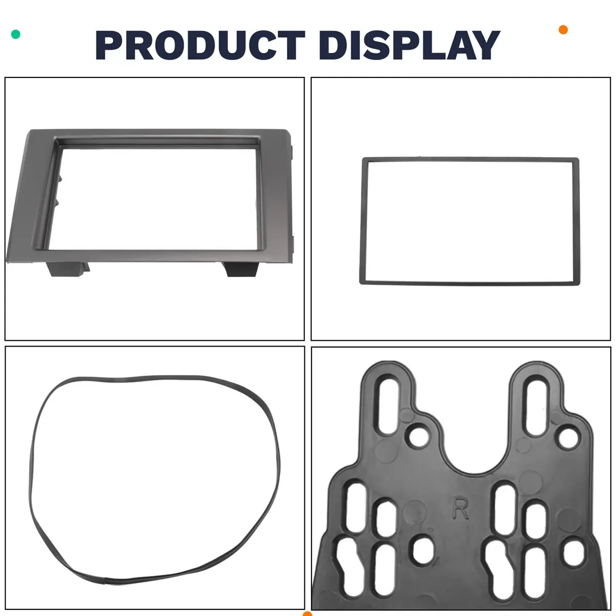 # 81X Piezas y Accesorios Automotrices, Panel de Radio Doble DIN para IVECO Daily 2006-2014 (Plateado)