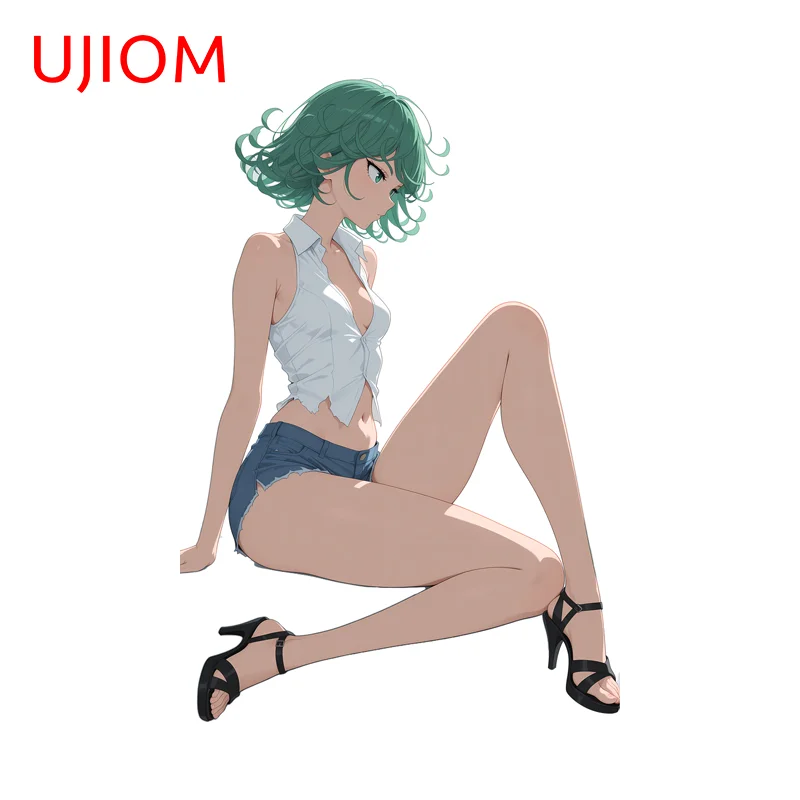 UJIOM Enchanting Tatsumaki Seductive Picture Wall Sticker Exquisite Sitting Posture Decal Suitable For Bedroom Bathroom Decor
