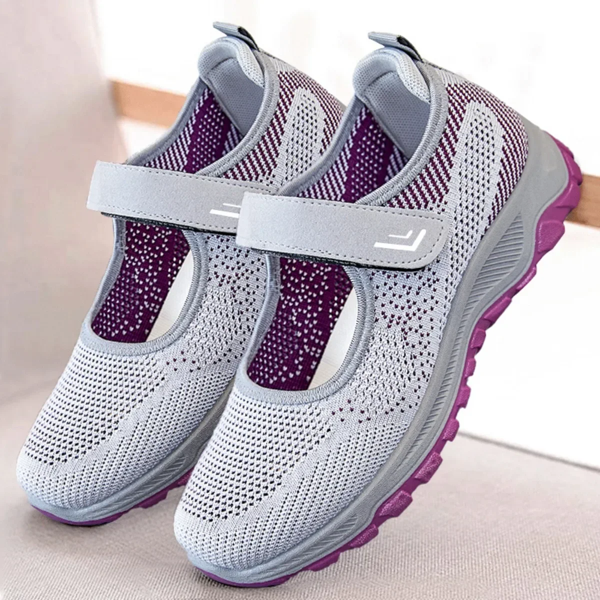 

Women's Fashion White Vulcanized Sneakers - Mesh & Breathable Casual Shoes, Comfortable Non-Slip for Walking & Work Daily Wear