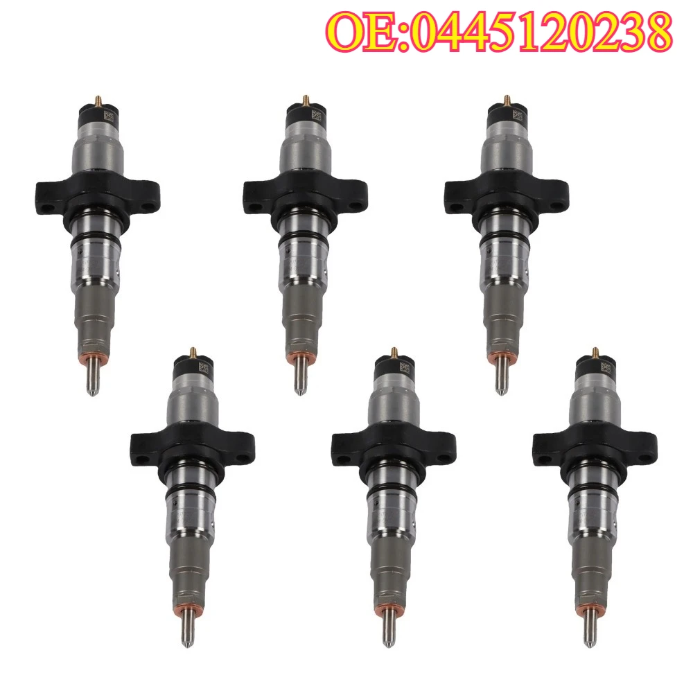 Original High Quality New for 6PCS 0445120238 5263316 Fuel Injectors