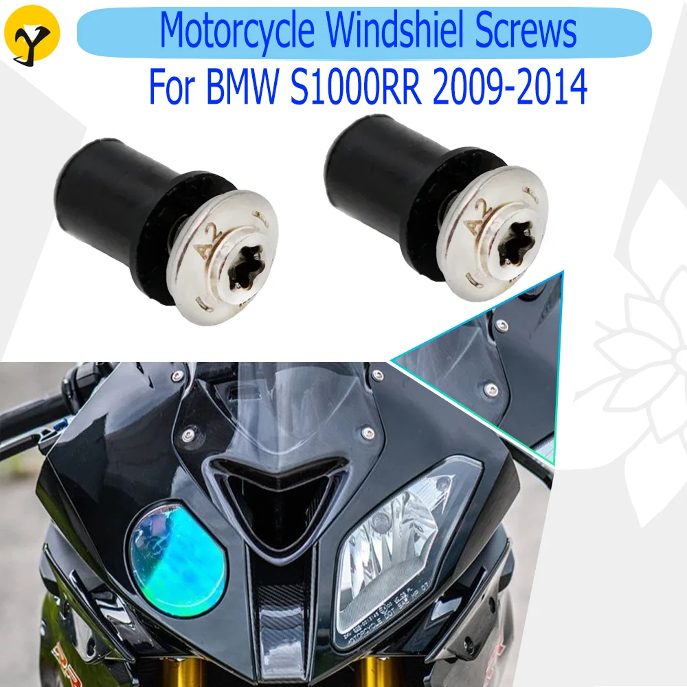 

Motorcycle Windshield Screws For BMW S1000RR 2009 2010 2011 2012 2013 2014 Windscreen Guards Stainless Steel Screws Accessories