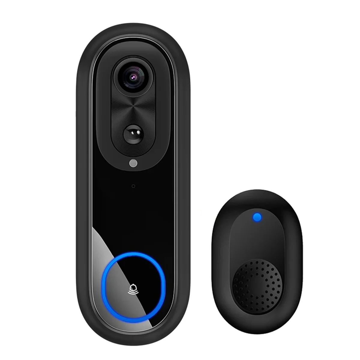 

5G 2.4G WiFi Video Doorbell 1080P Wireless Smart Intercom Camera IP65 Waterproof Ring Bell with 7000mAh Battery