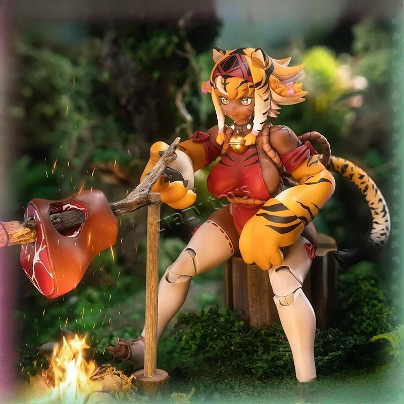 

New Snail Shell Rpg-04 1/12 Action Snail'S Isekai Adventure Tiger Girl Galu Figure Figurine Collection Toys Gifts
