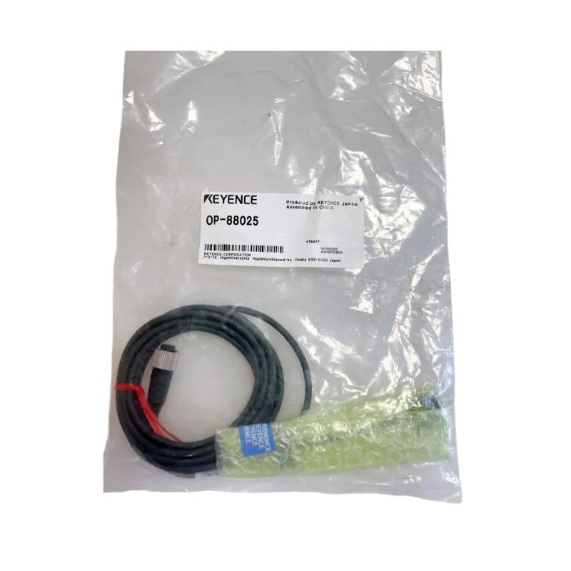 KEYENCE OP-88025 OP-88026 OP-88042 OP-88043 Sensor Controller Cable M12 Linear 2m for Signal Processing in Stock