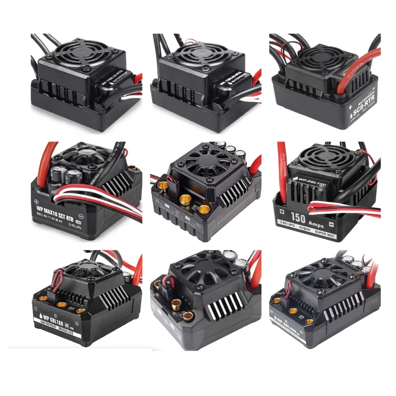 100A 120A 150A 160A and 200A Speed Controller Waterproof Brushless ESC for 1/8 1/6 1/5 RC Car