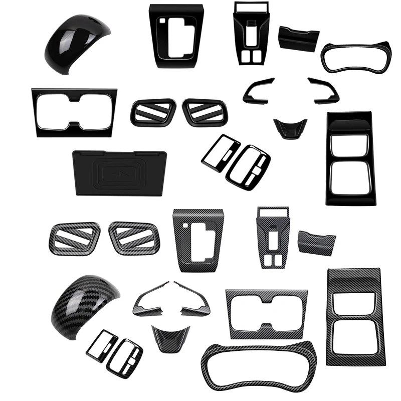 For Suzuki Fronx WDB3S WEB3S 2025 2026 ABS Black Rear Air Condition Cover Trim instrument panel Gear shift cover trim styling