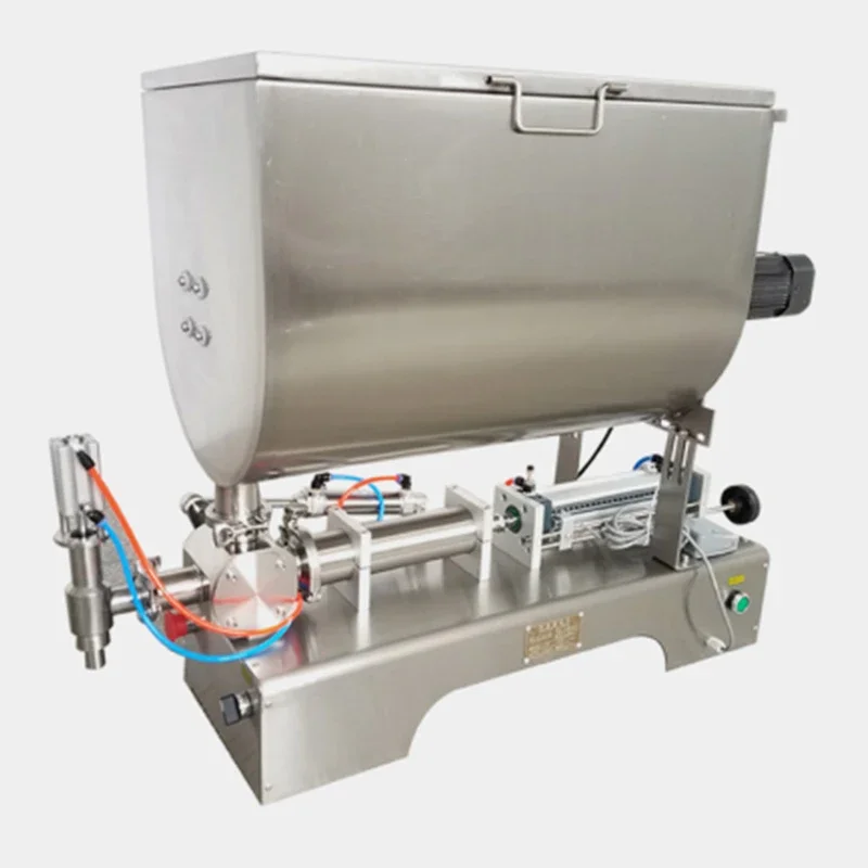 ماكينة تعبئة السوائل المعجون الكمي الأفقية الهوائية الأوتوماتيكية Lao Gan Ma آلة خلط العسل والصلصة الساخنة من النوع U