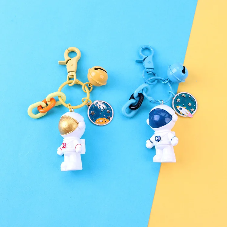 New Space Astronaut Keychain Small Gifts Cute Car Key Pendants Male Student Gift Accessories School Bag Chain Kawaii Pendant
