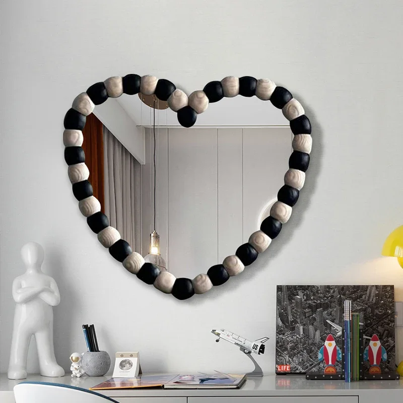 French Creative Mirror Heart-shaped Mirror Irregular Shaped Living Room Decoration Mirrors Dekoracyjne Lustra Home Decoration