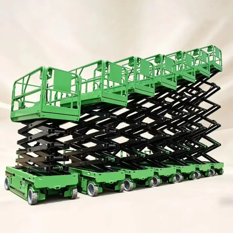 Self Propelled Electric Hydraulic Scissor Lift CE Certified 300kg 6/8/10/12M Aerial Work Platform