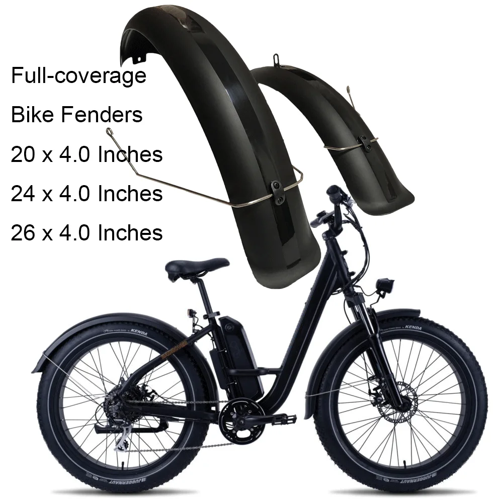 

20x4.0 20x5.0 Fat Tire Fender E-bike 20inch Snowboard Electric Bicycle Mudguard Wing Plastic Sturdy Durable Mud Guard