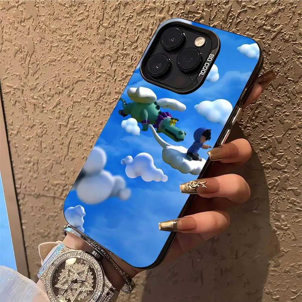 Casing HP J-Junior H Sad Boyz untuk iPhone 14 16 15 11 12 13 Pro Max Mini Plus, Pelindung Anti Benturan