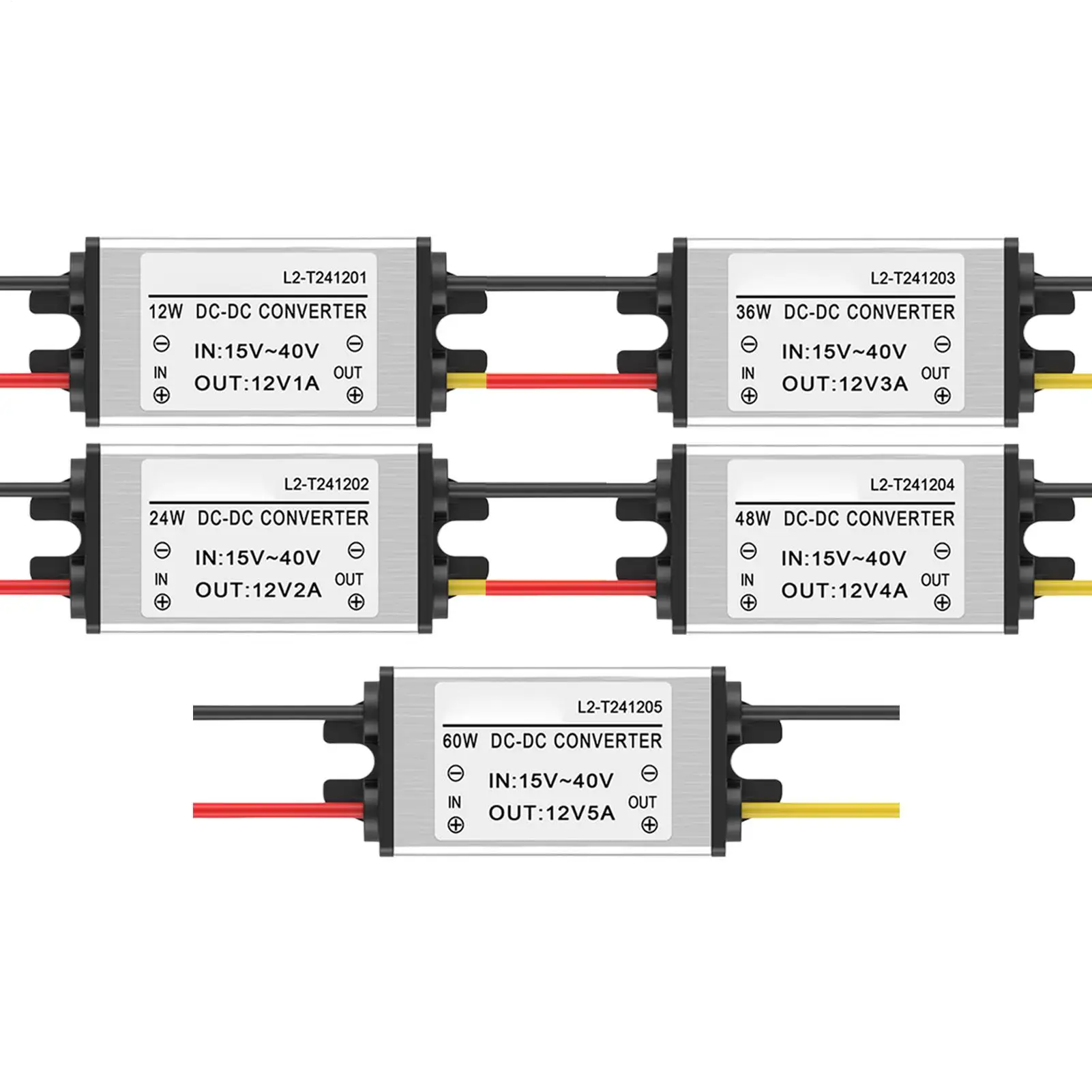 

Преобразователь напряжения DC 24В в DC 12В, понижающий трансформатор 12В для автомобилей, грузовиков, автодомов и автоэлектроники