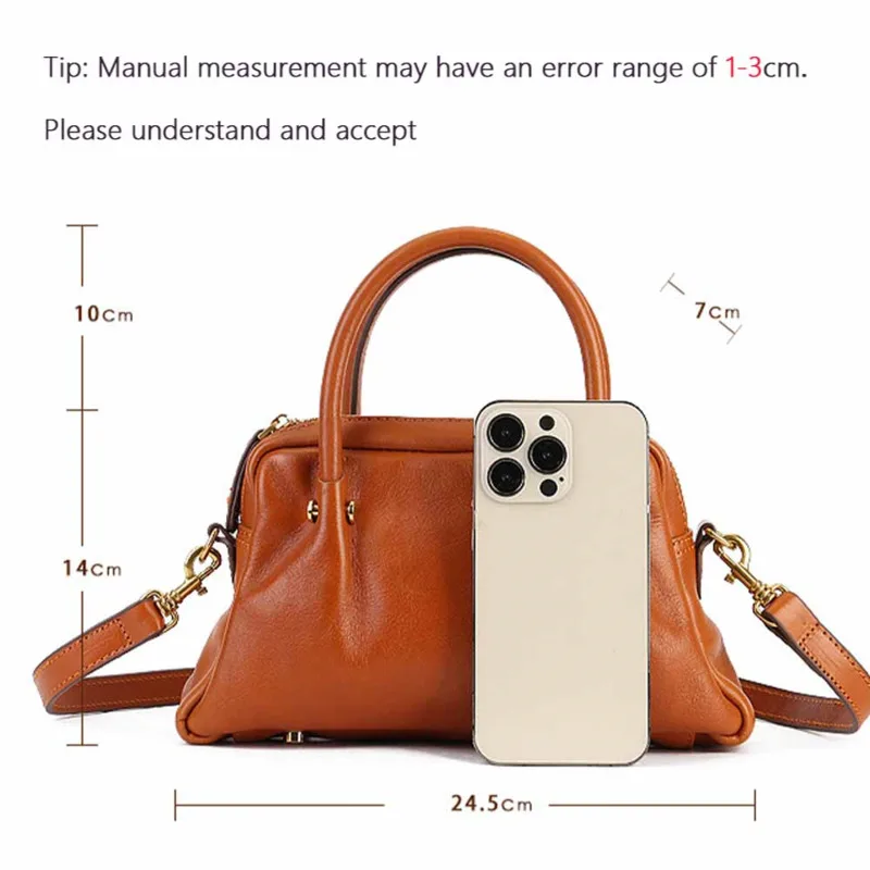 MOTAORA New Retro Women Solid Shoulder Bag 2024 Luxury Genuine Leather Handbag For Female Cowhide Large Capacity Crossbody Bags