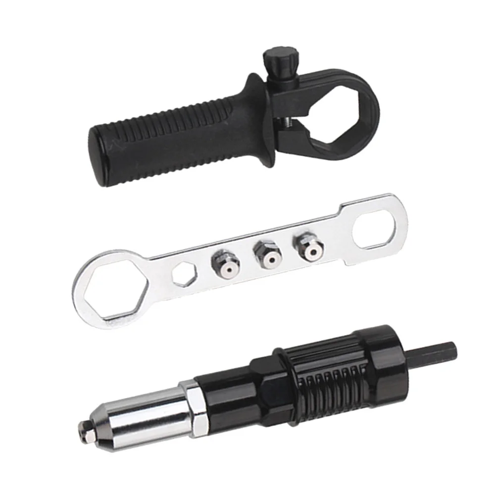 1 Set Electric Rivet Shooter Adapter High-End Hard Metal Quick Release Riveting Machine Connector Durable For Professional Use