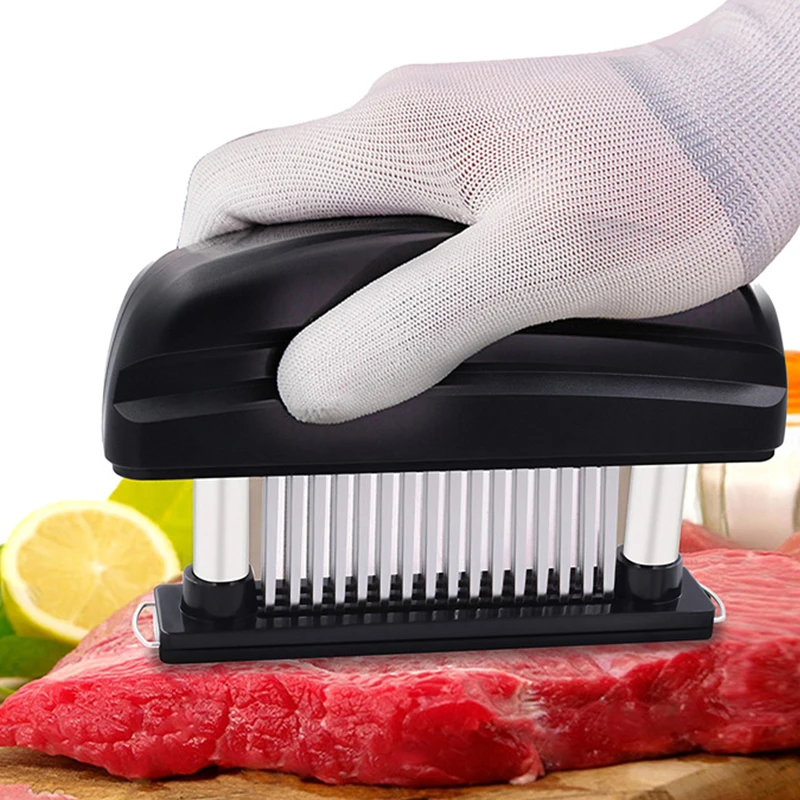 48 Blades Needle Meat Tenderizer Stainless Steel Knife Beaf Steak Mallet Meat Tenderizer Hammer Pounder Kitchen Cooking Tools