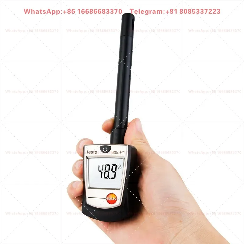 605-H1/H2 Mini Pipeline Digital Thermohygrometer 605i Incubator Temperature Humidity Measuring Instrument