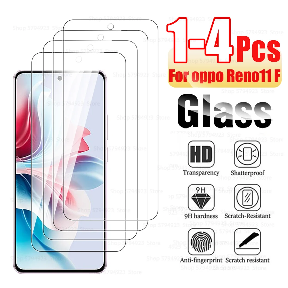 Cubierta completa de vidrio templado para Oppo, Protector de pantalla para oppo Reno11 F 5G, Reno 11F, Reno 11F, F11, Reno 11 F, 1-4 piezas
