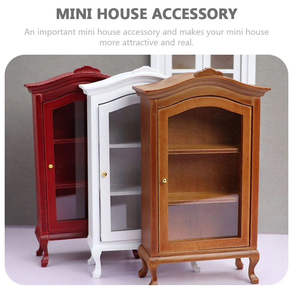 Miniature Bookcase Simulation Cabinet Adornment House Furniture Micro Craft