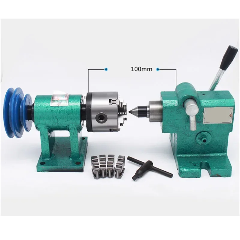 Homemade Lathe Spindle Woodworking DIY Metal Assembly Bead Machine Three-claw Four-claw Self-centering Chuck Modification Set