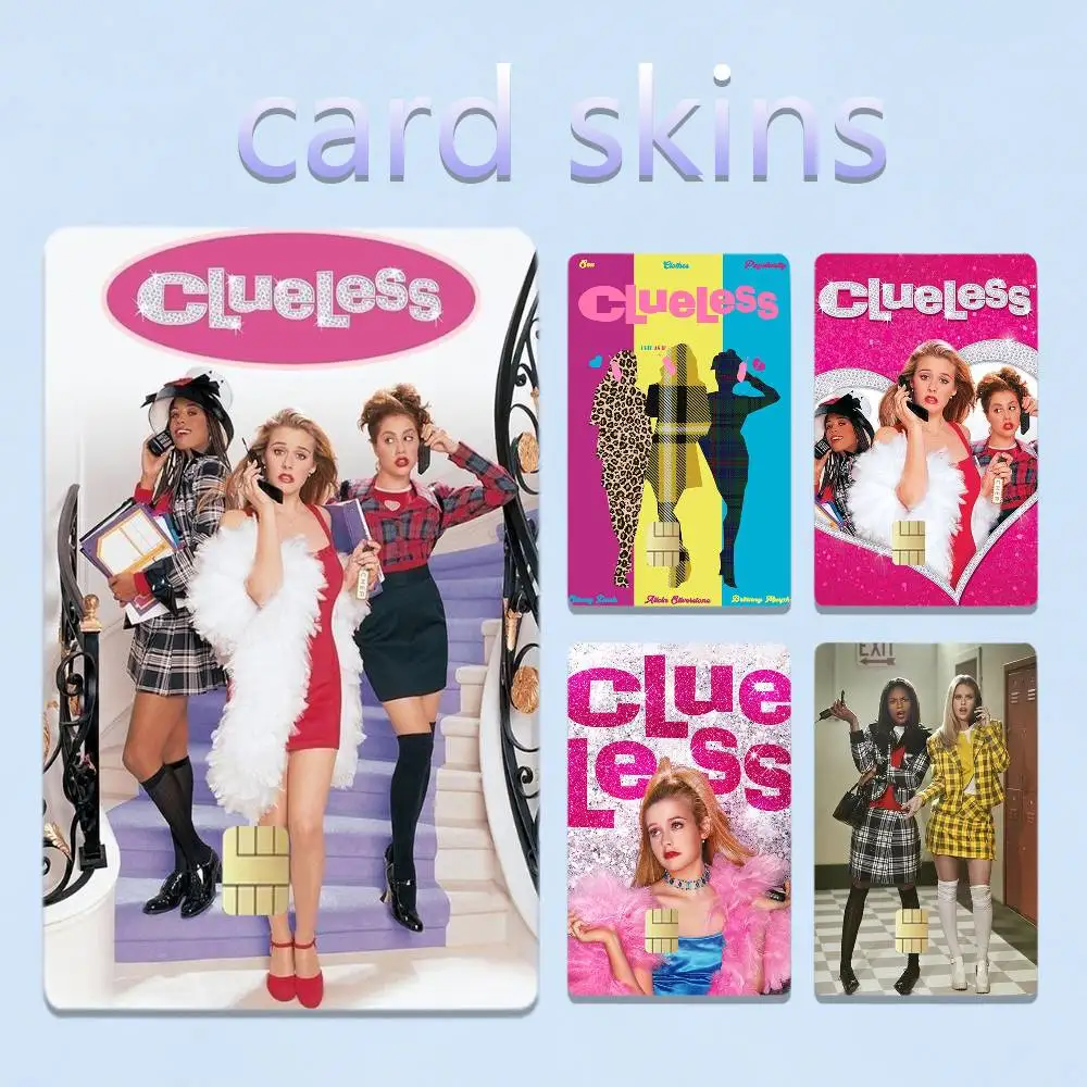 Romance Movies Clueless 4pcs 1Set Card Stickers Small Waterproof Chip 4PCS Card Sticker Anti-Scratch