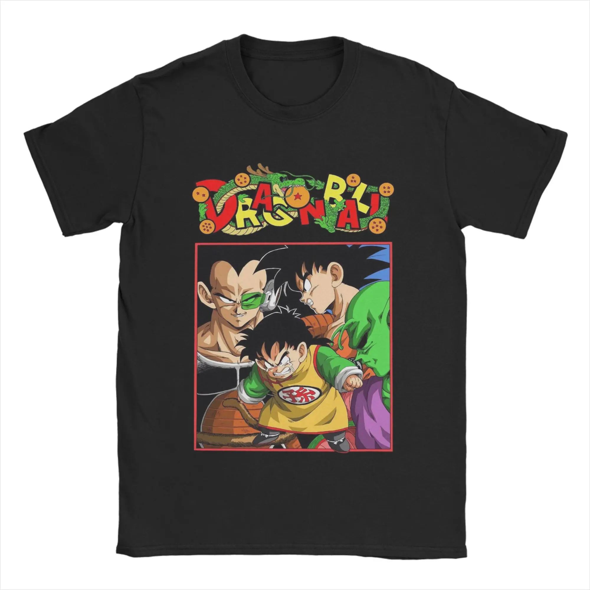 

Dragon Ball Saiyan Encounter T Shirt Pure Cotton Awesome T-Shirt Crewneck Tee Shirt Short Sleeve Clothes Plus Size