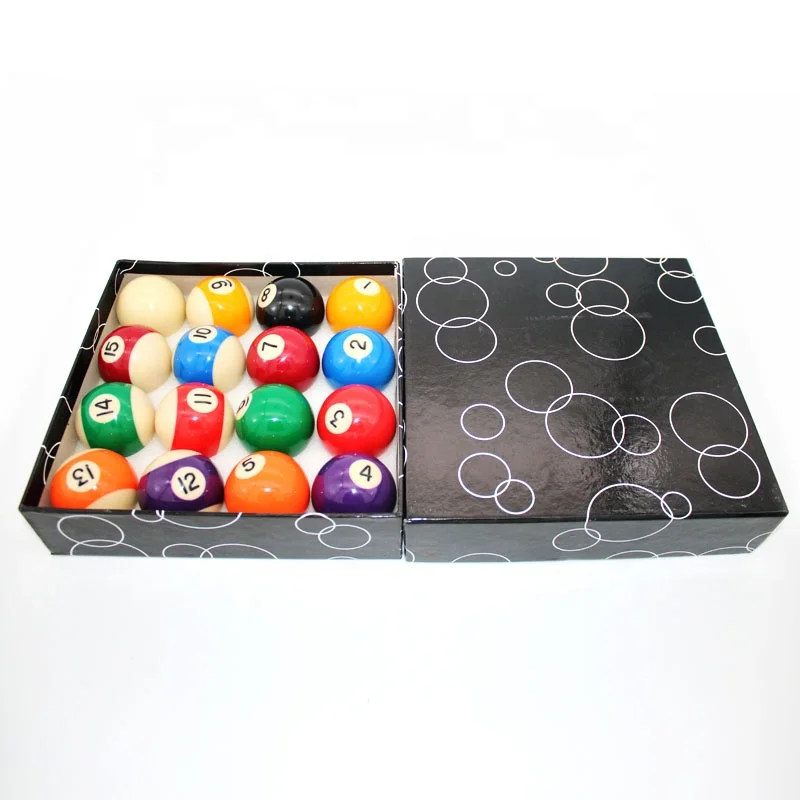 

Economic Price Black Box 52.5mm Resin Billiard Pool Ball for Sale
