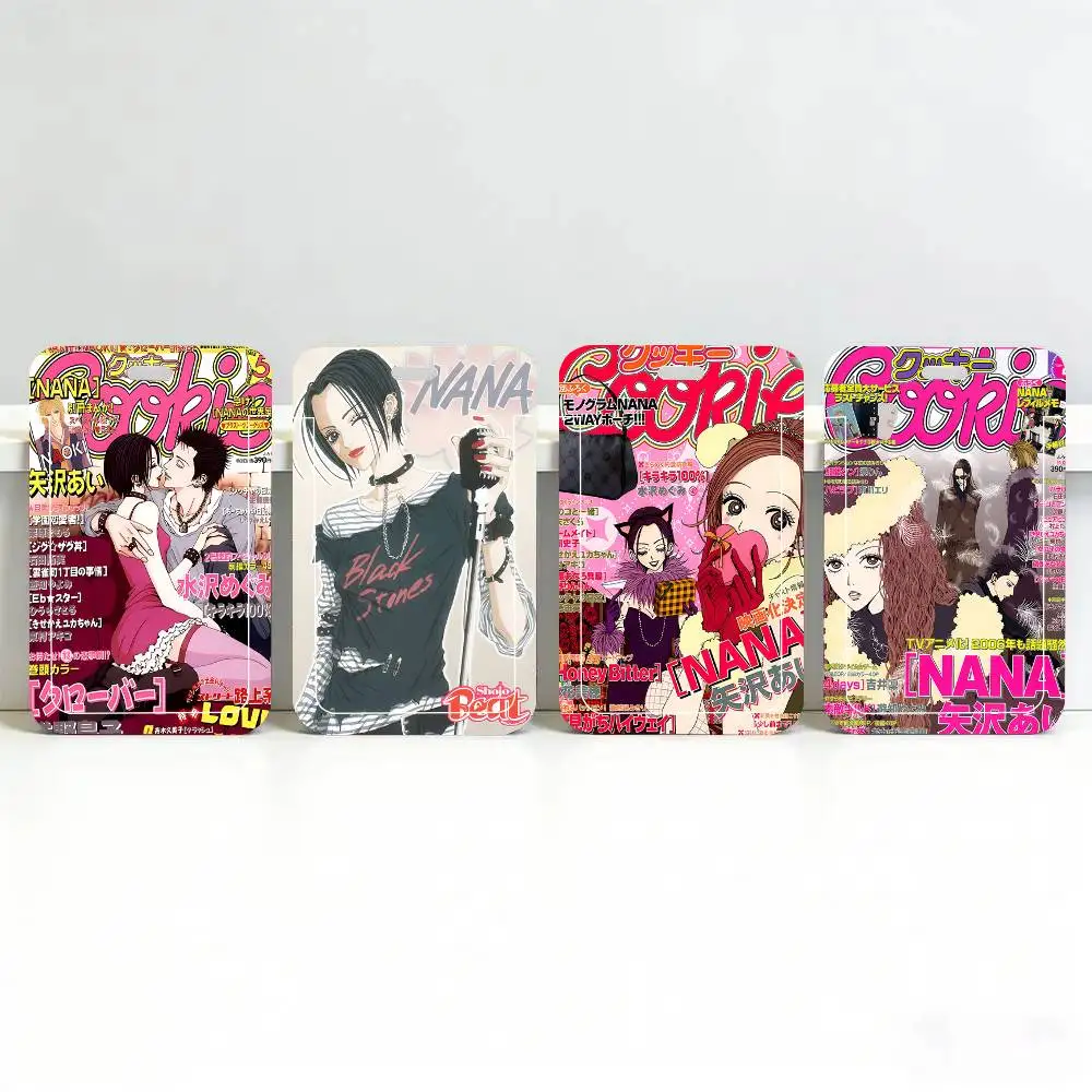 Japanese Classic Anime NANA DIY Black Lanyard Card Holders Student Meal Cards And Campus Ids School