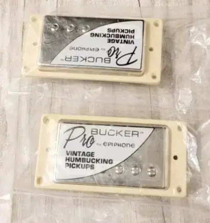 

ProBucker Vintage Humbucking Pickups Alnico Silver Cover with Cream Frame, Neck & Bridge Pickup for LP Electric Guitar
