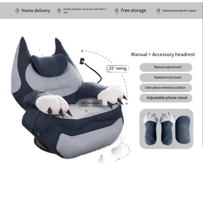 Single Reclining Sleeple Living Room Light Small Space Cin Gaming Sofa Chair