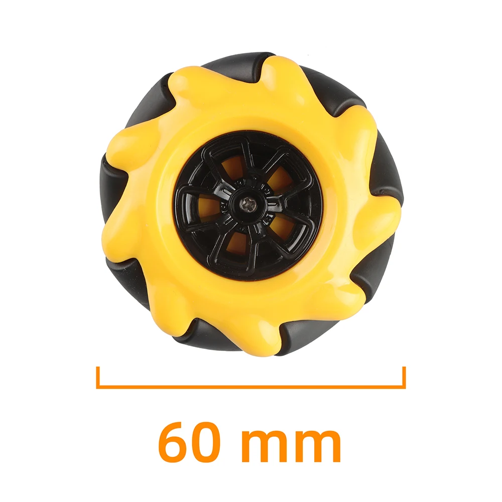 2pcs/lot 60mm Wheel For Mecanum Wheel Robot Omni Wheels TT Wheel Car Robot For Arduino Robot Car Kit Component Automation Robot