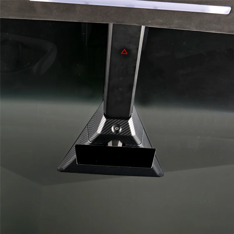 ل تسلا Cybertruck 2024-2025 غطاء كاميرا السقف الأمامي الكسوة في ألياف الكربون غير اللامعة اكسسوارات السيارات