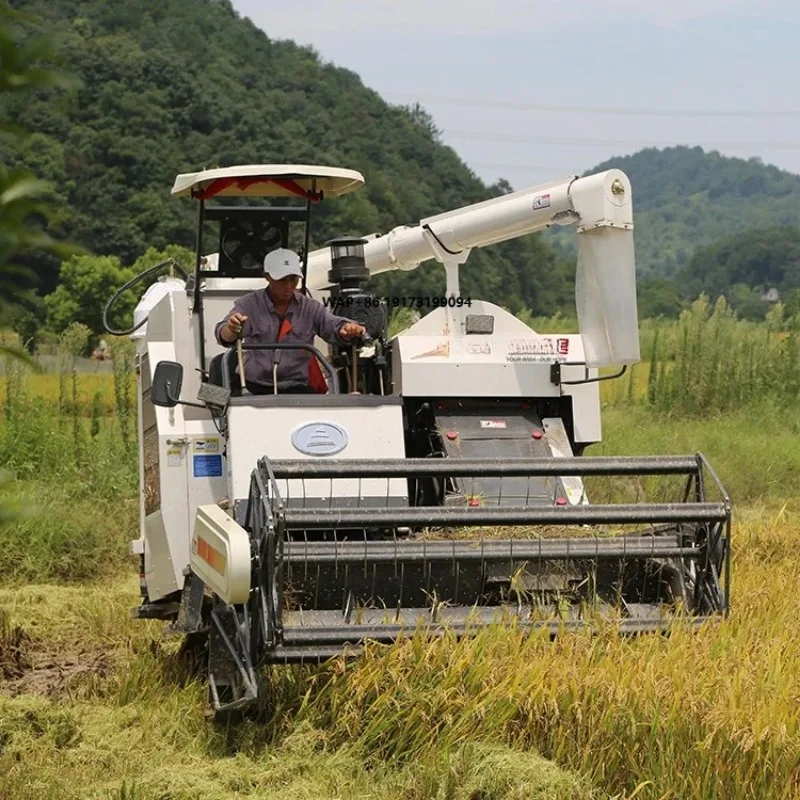 Cheap Mounted FM World Rice Wheat Harvesting in Pakistan Hervester Machine Manual Soya Bean Corn Harvester