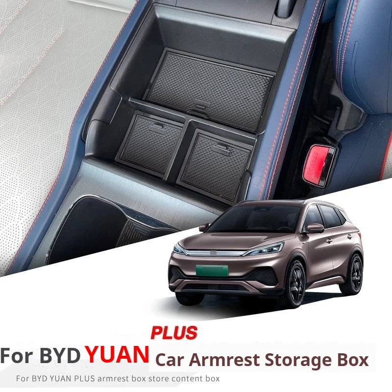 

Car Armrest Box Storage Tray For BYD Atto3 Atto 3 2022 2023 2024 Car Center Console Organizer Container Holder Inner Accessories