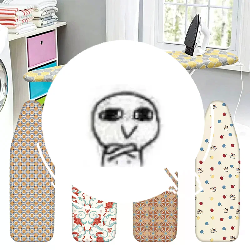 Ironing Board Cover Heat Resistant Thick Cotton Padding Waterproof Stain Repellent Washable Cover for Dorm Laundry Use