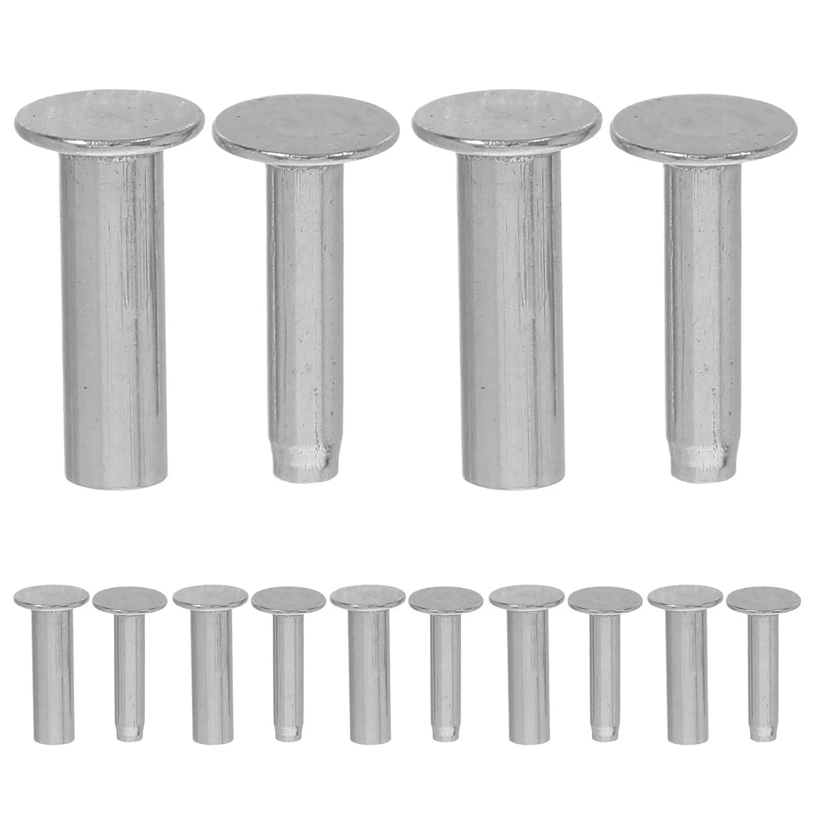 7Pairs Handmade Stainless Steel Knife Handle Fasteners Secure Grip Rivets for Professional Chef Knives DIY Kitchen Cutlery